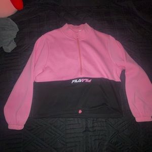 Fila Pink and Black Sweatshirt